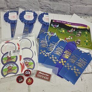 AWANA Cubbies Large Lot Awards Prize Ribbons Special Day Stickers Patches